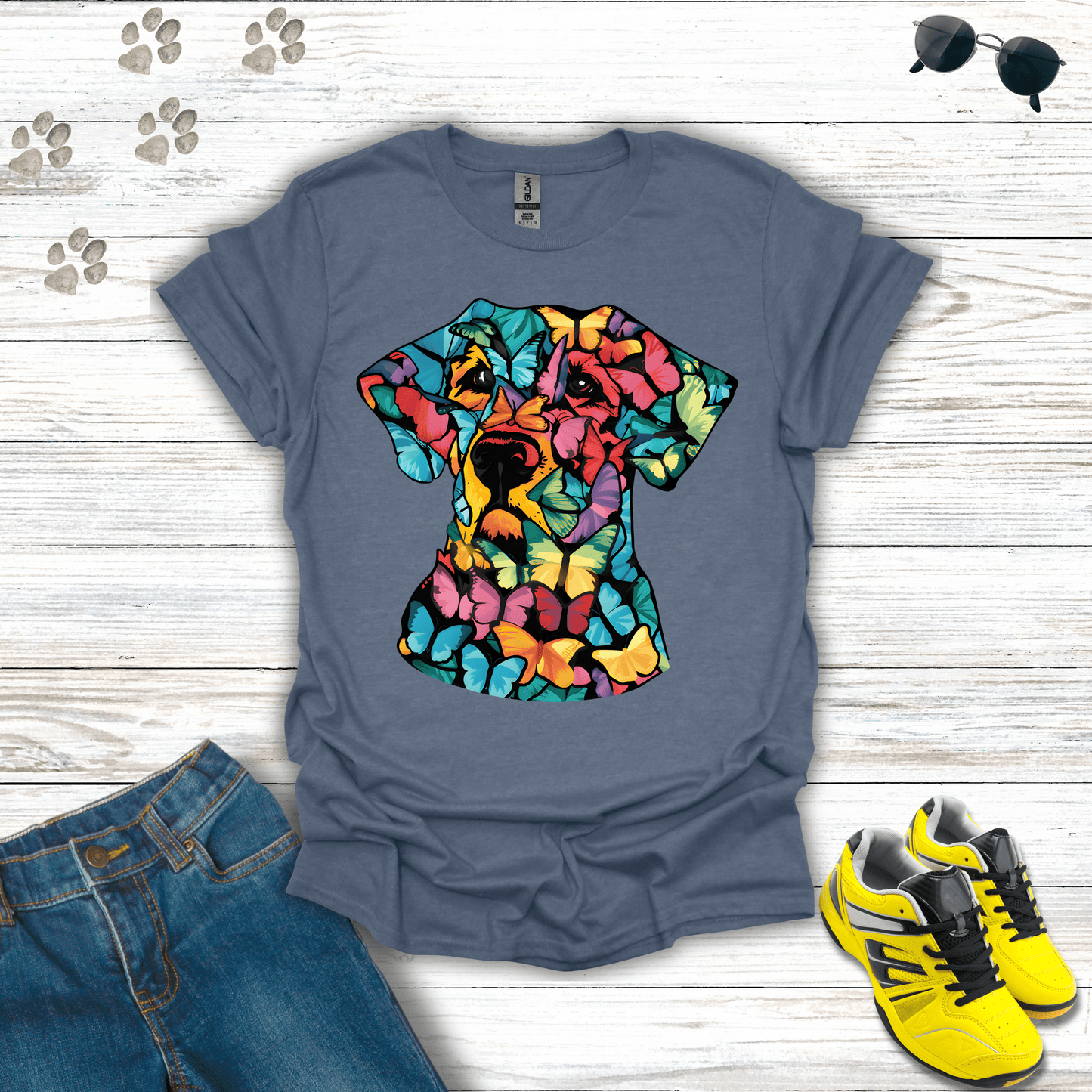Butterfly Labrador T-Shirt