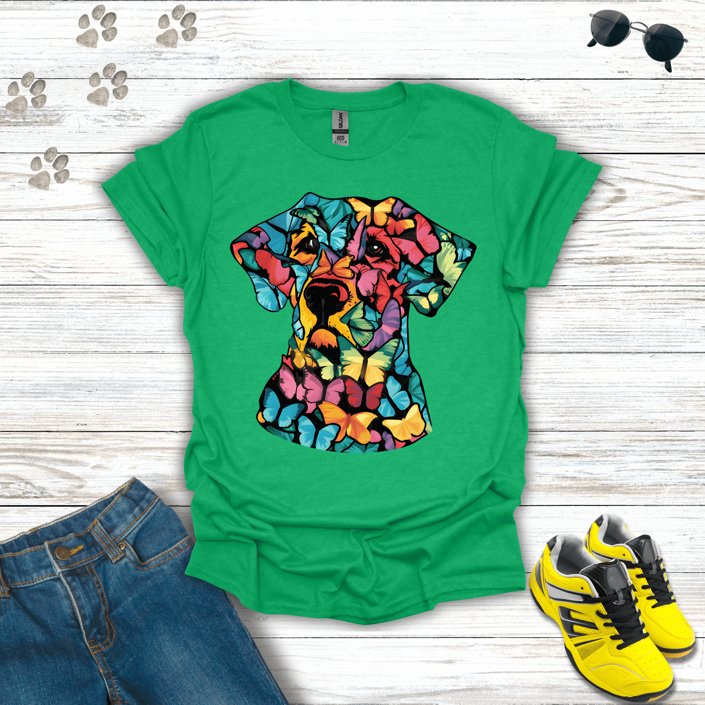 Butterfly Labrador T-Shirt