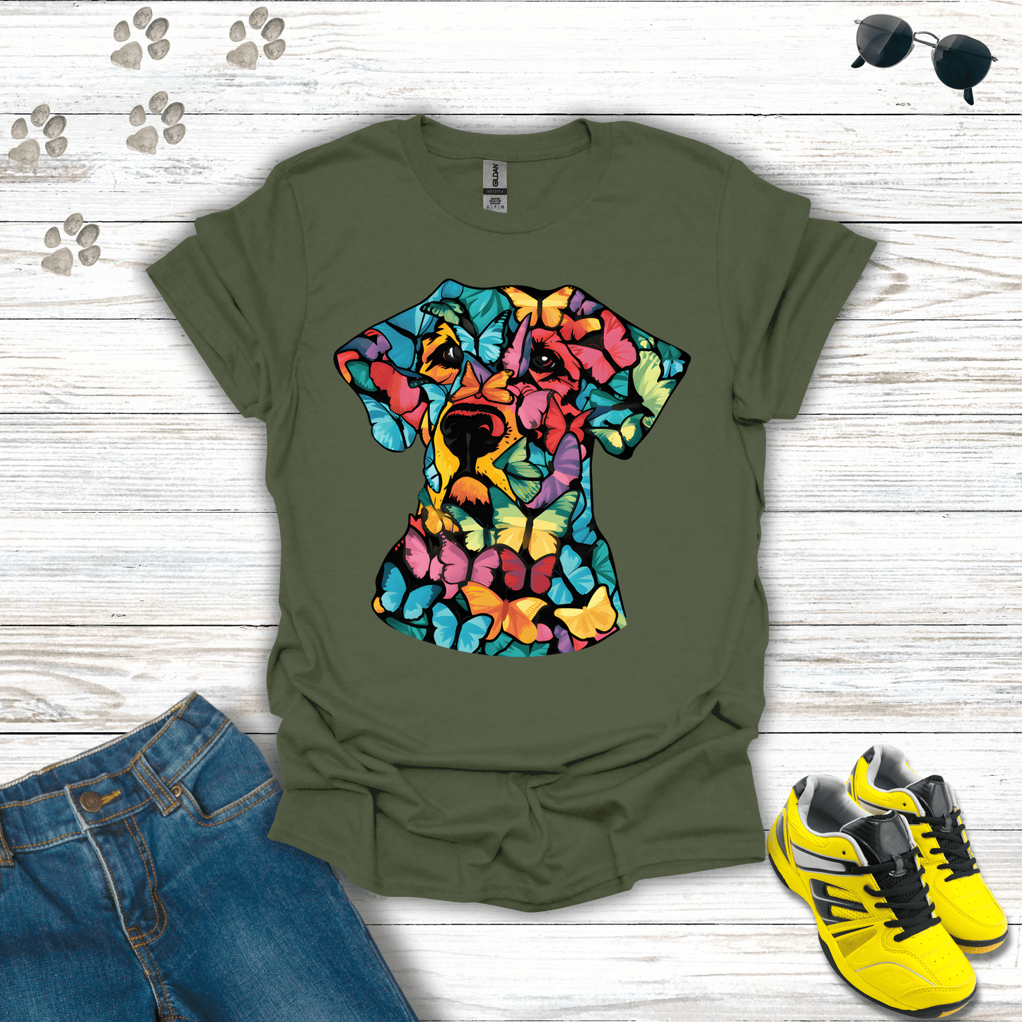 Butterfly Labrador T-Shirt