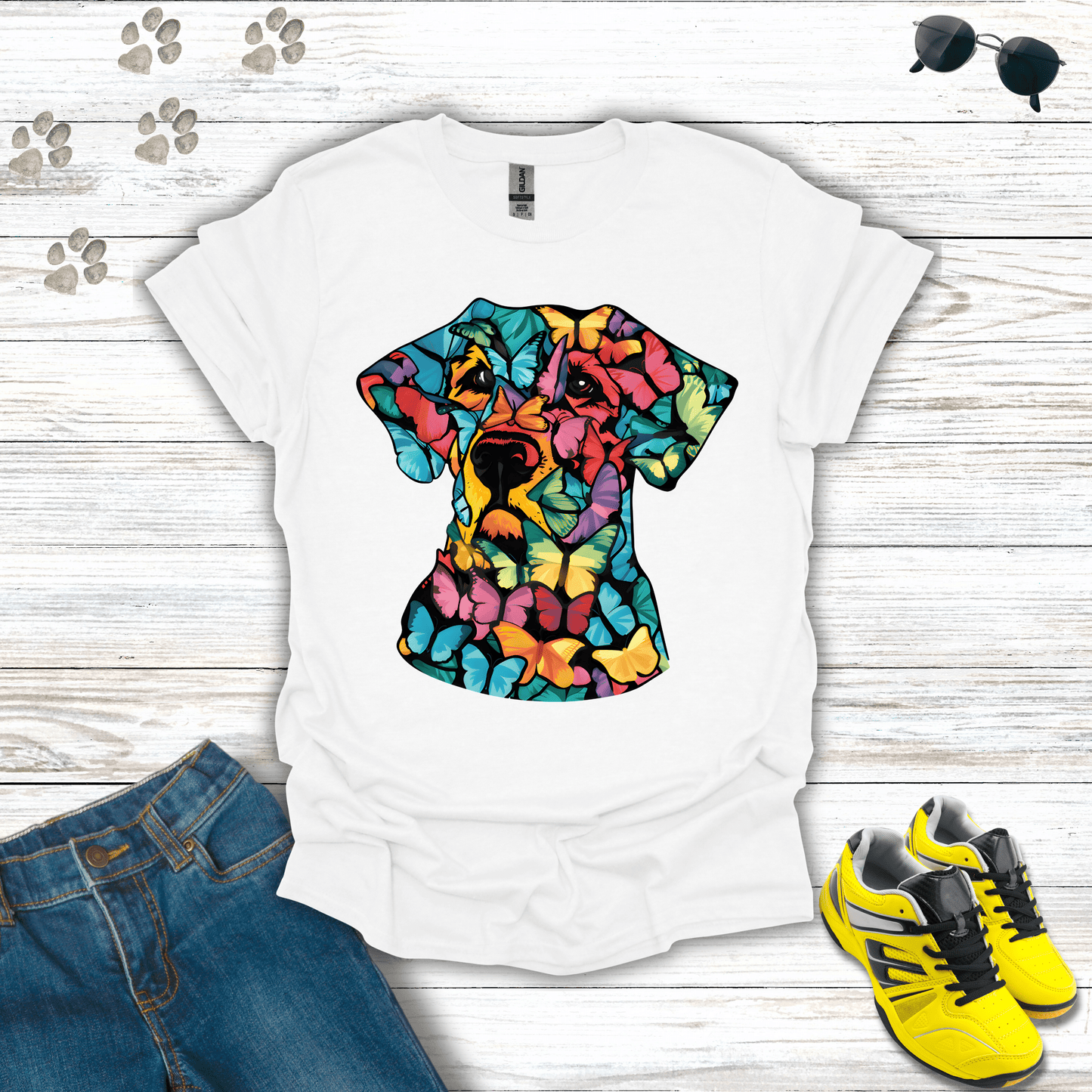 Butterfly Labrador T-Shirt