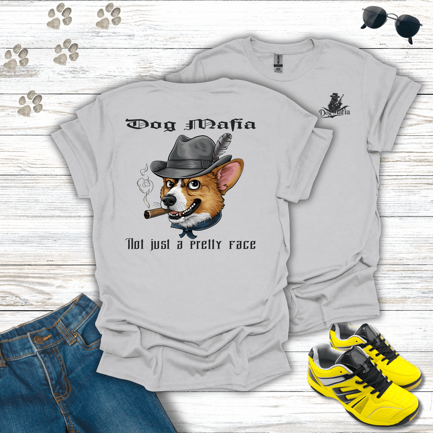 Corgi Dog Mafia T-Shirt
