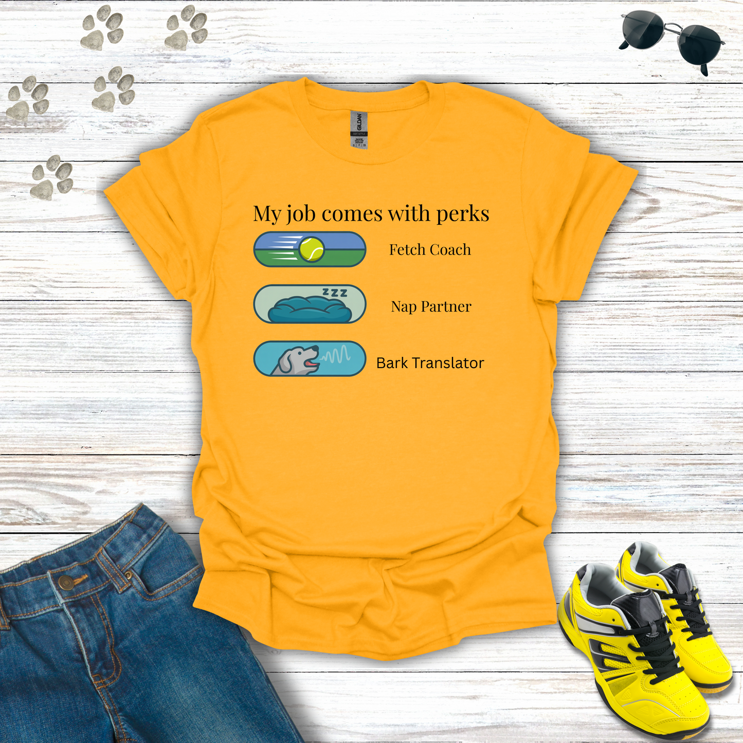Dog Job Perks T-Shirt