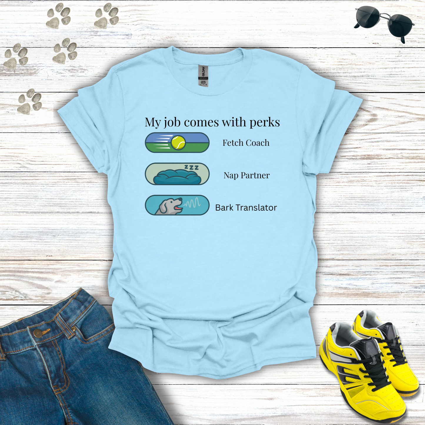 Dog Job Perks T-Shirt