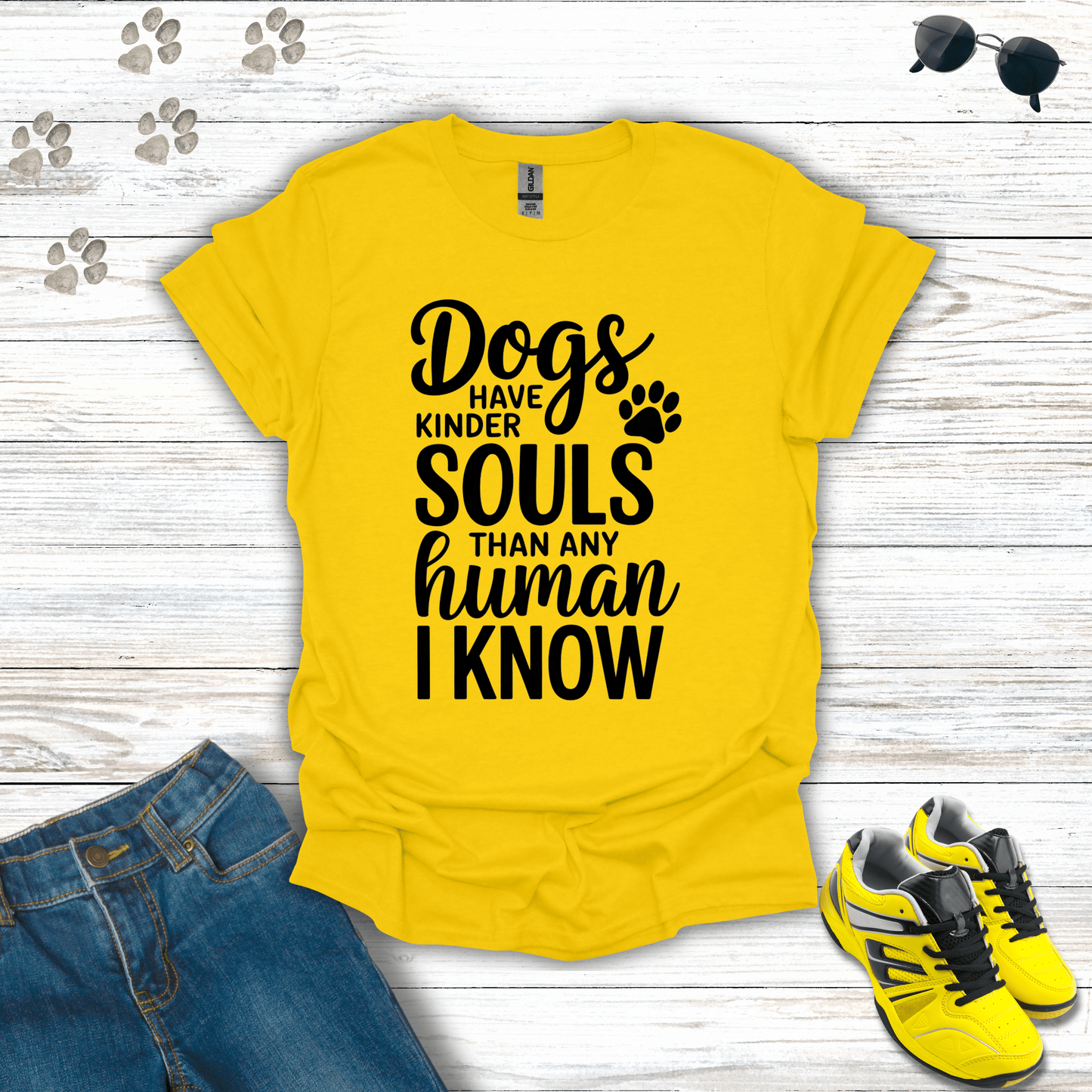 Dogs Have Kinder Souls T-Shirt