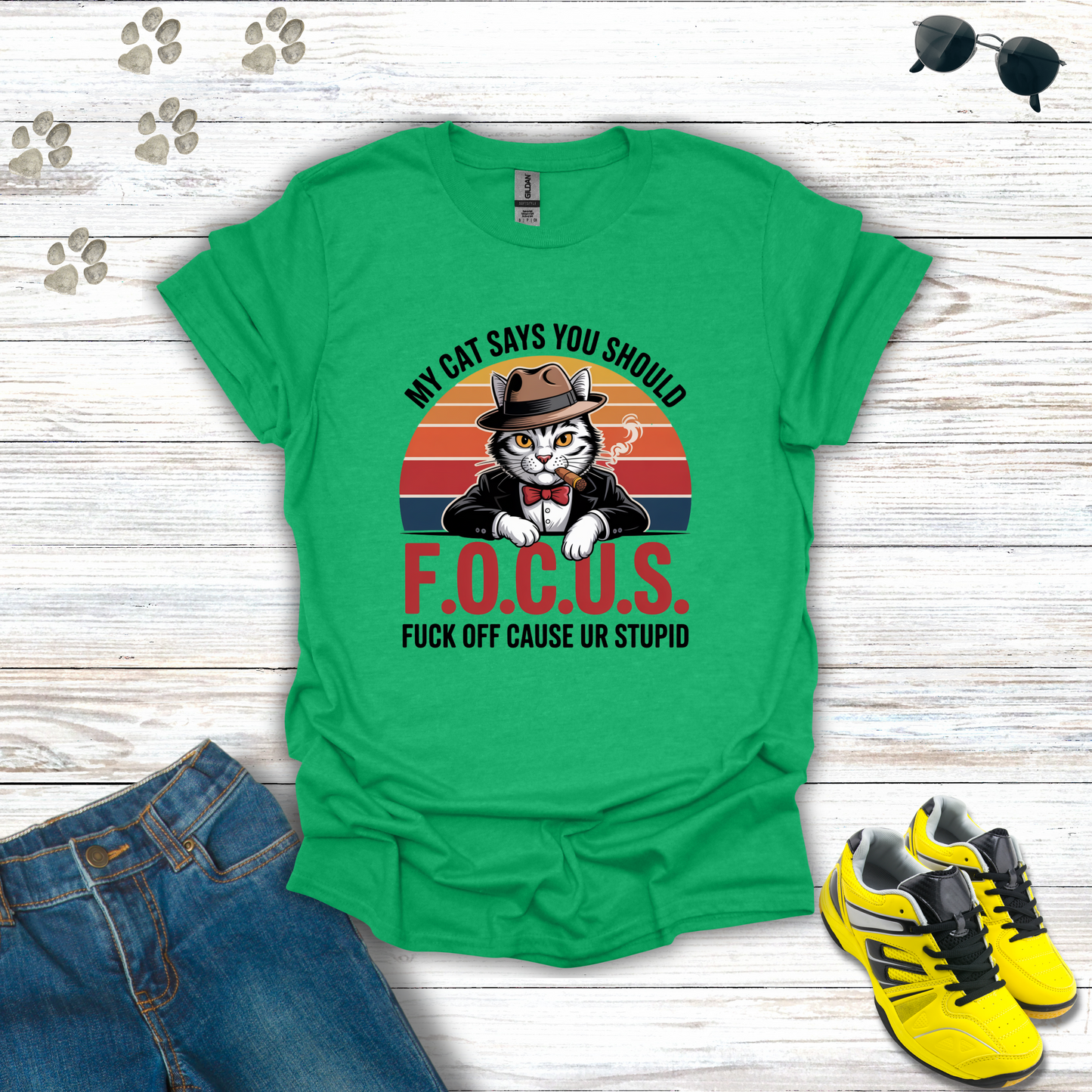 F.O.C.U.S. Mafia Cat T-Shirt