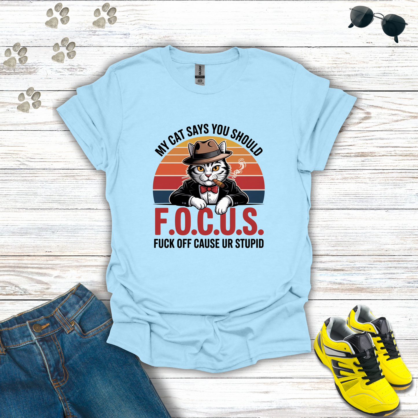 F.O.C.U.S. Mafia Cat T-Shirt