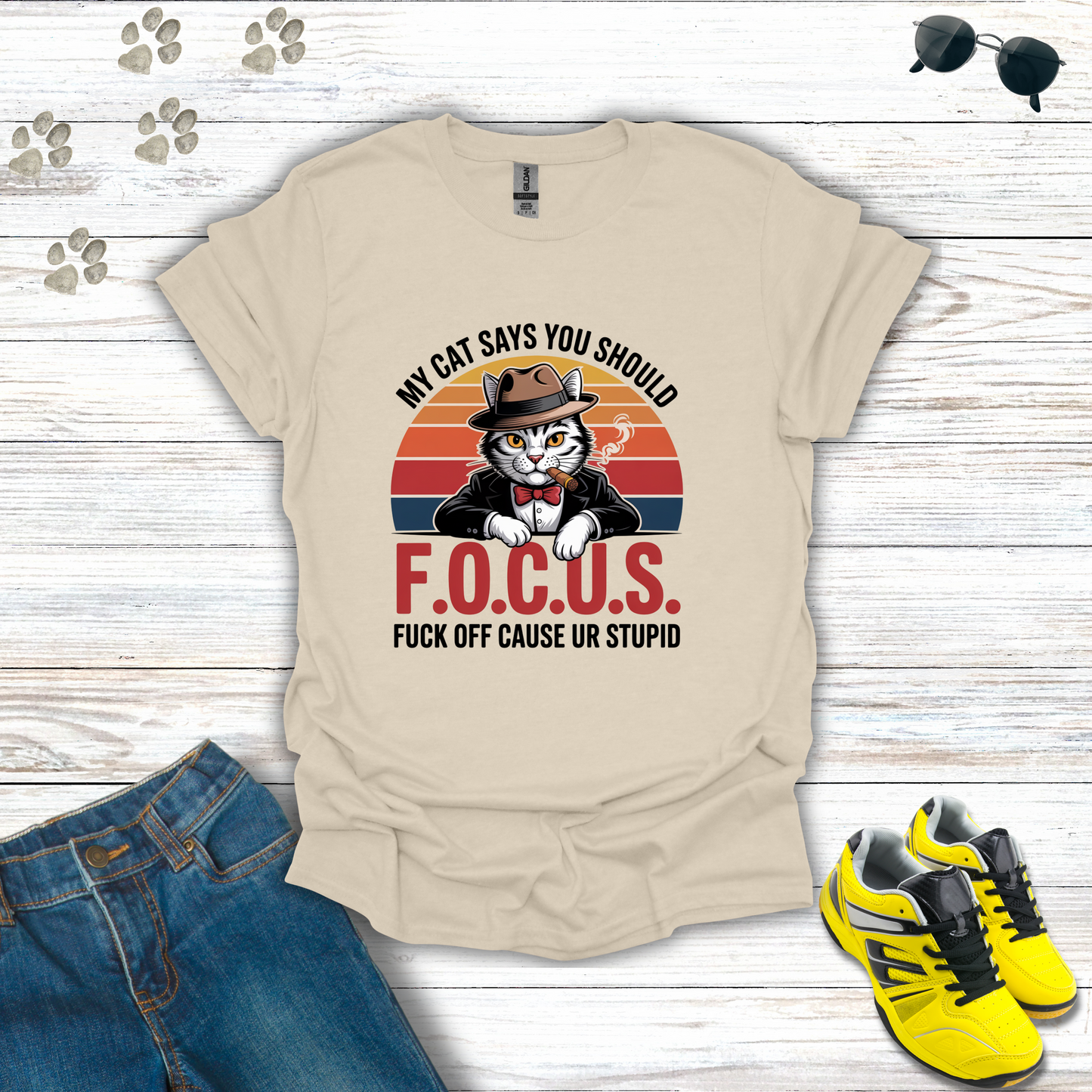 F.O.C.U.S. Mafia Cat T-Shirt