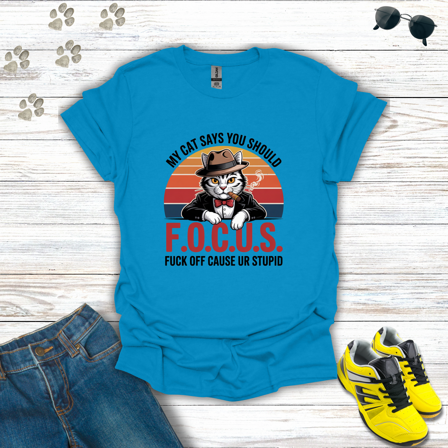 F.O.C.U.S. Mafia Cat T-Shirt