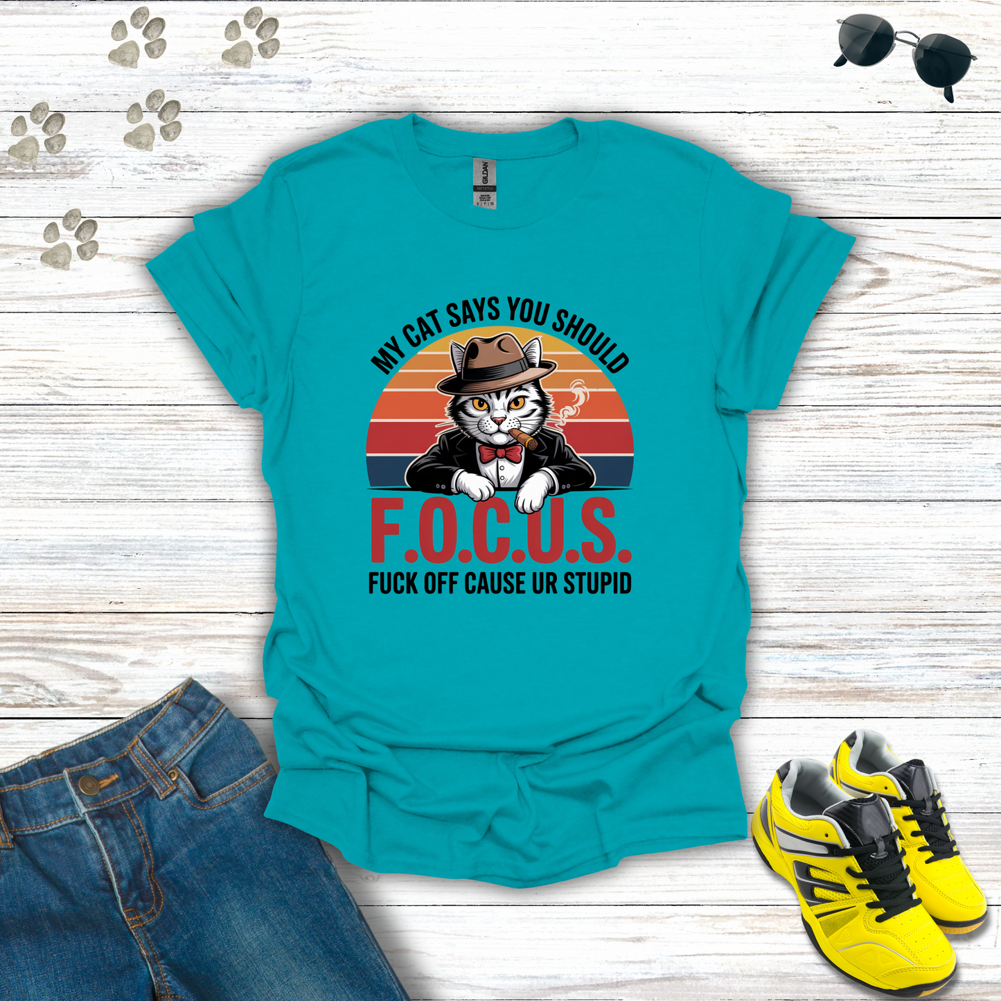 F.O.C.U.S. Mafia Cat T-Shirt