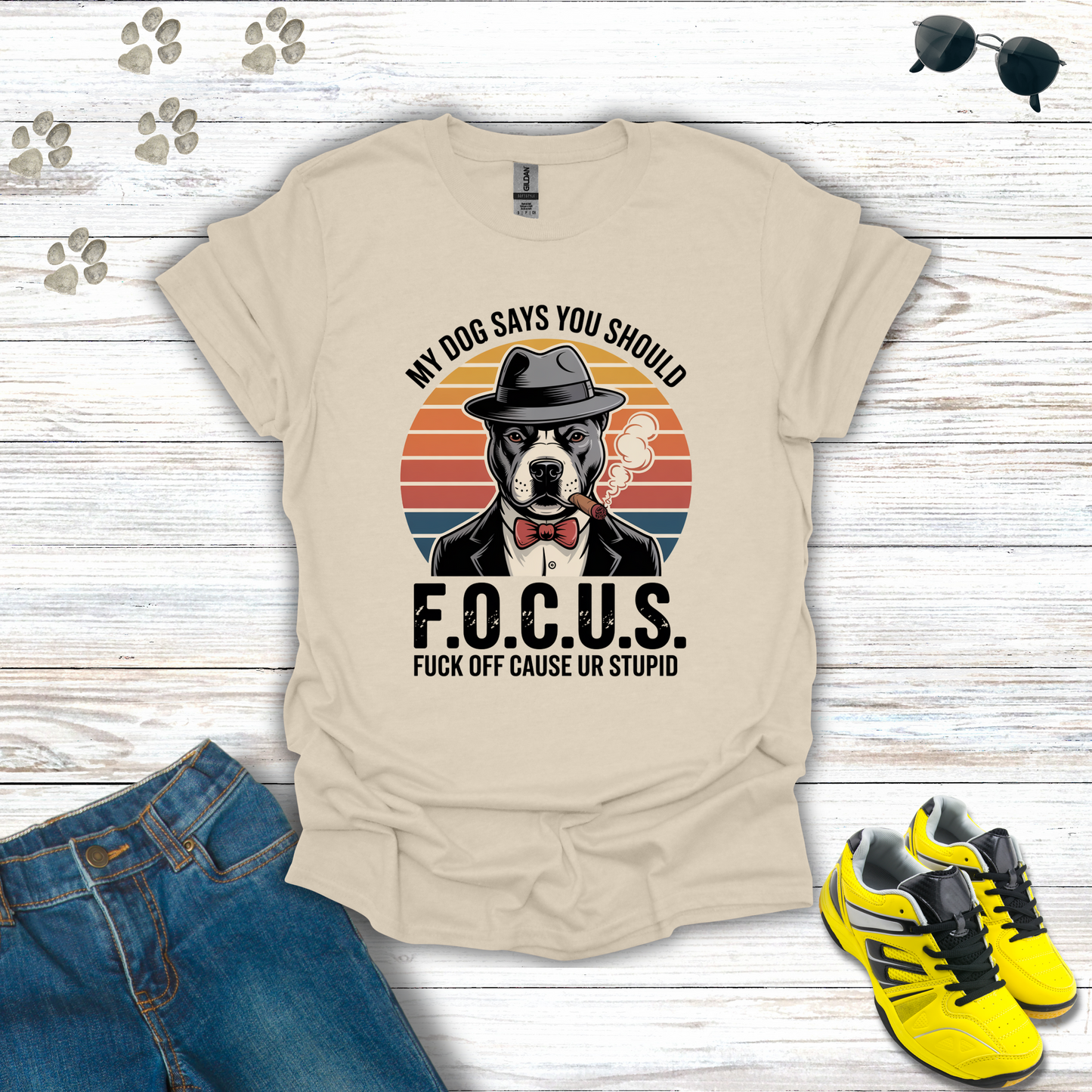 F.O.C.U.S. Mafia Dog T-Shirt