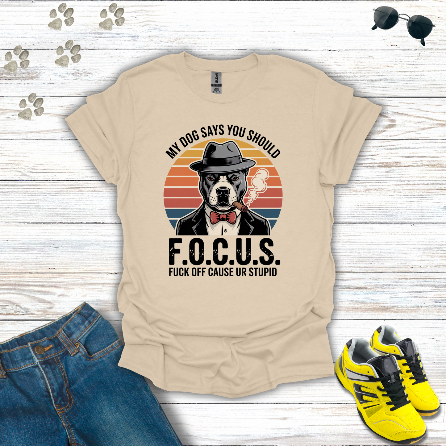 F.O.C.U.S. Mafia Dog T-Shirt