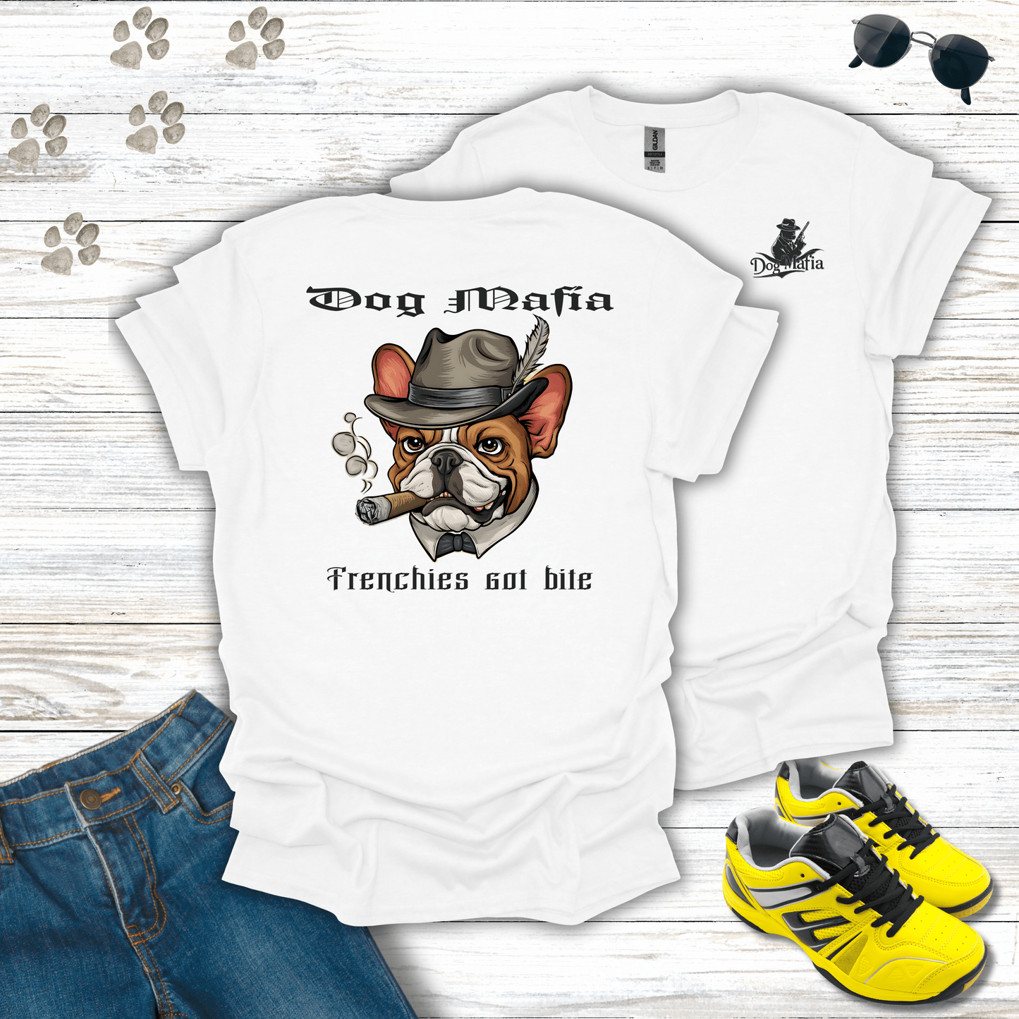 French Bulldog Dog Mafia T-Shirt