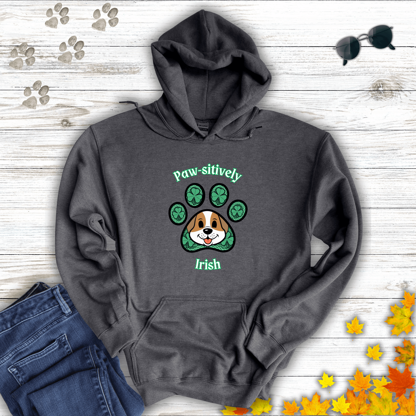 Paw-sitively Irish Hoodie