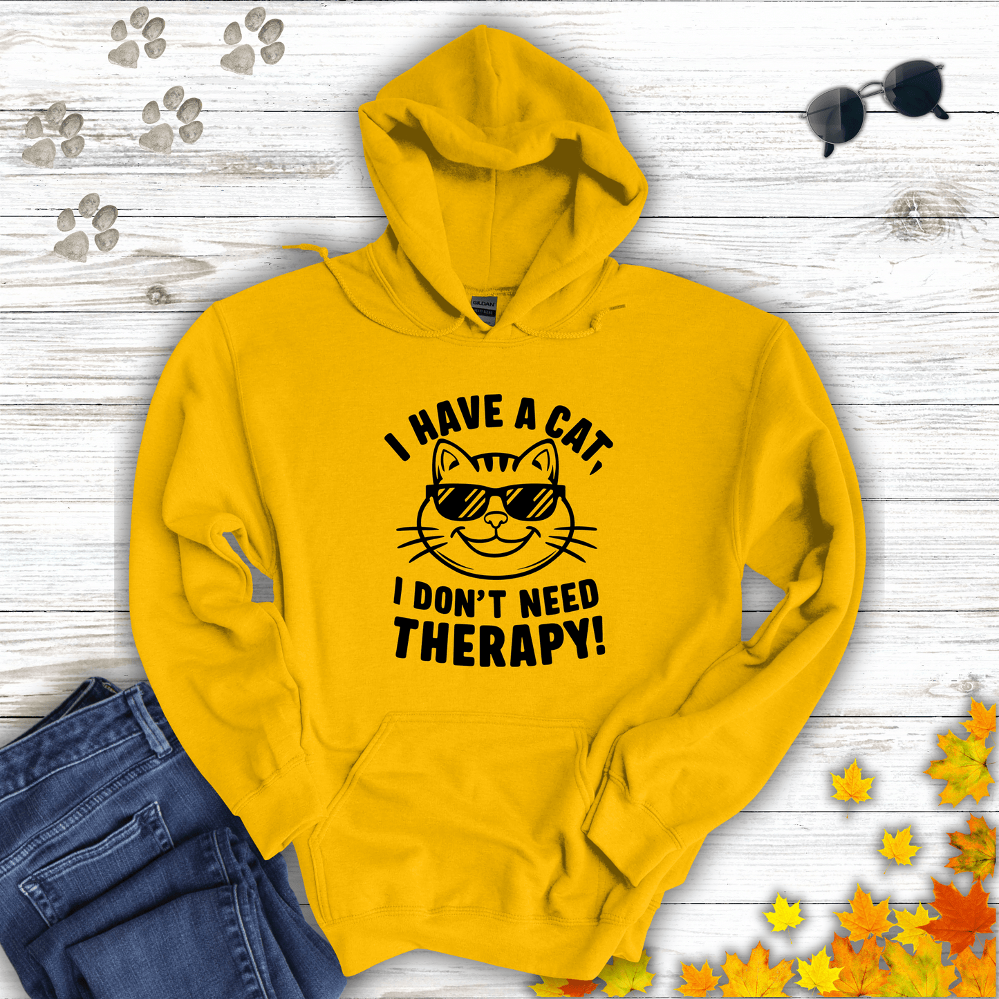 I Have A Cat, I Don't Need Therapy! Hoodie