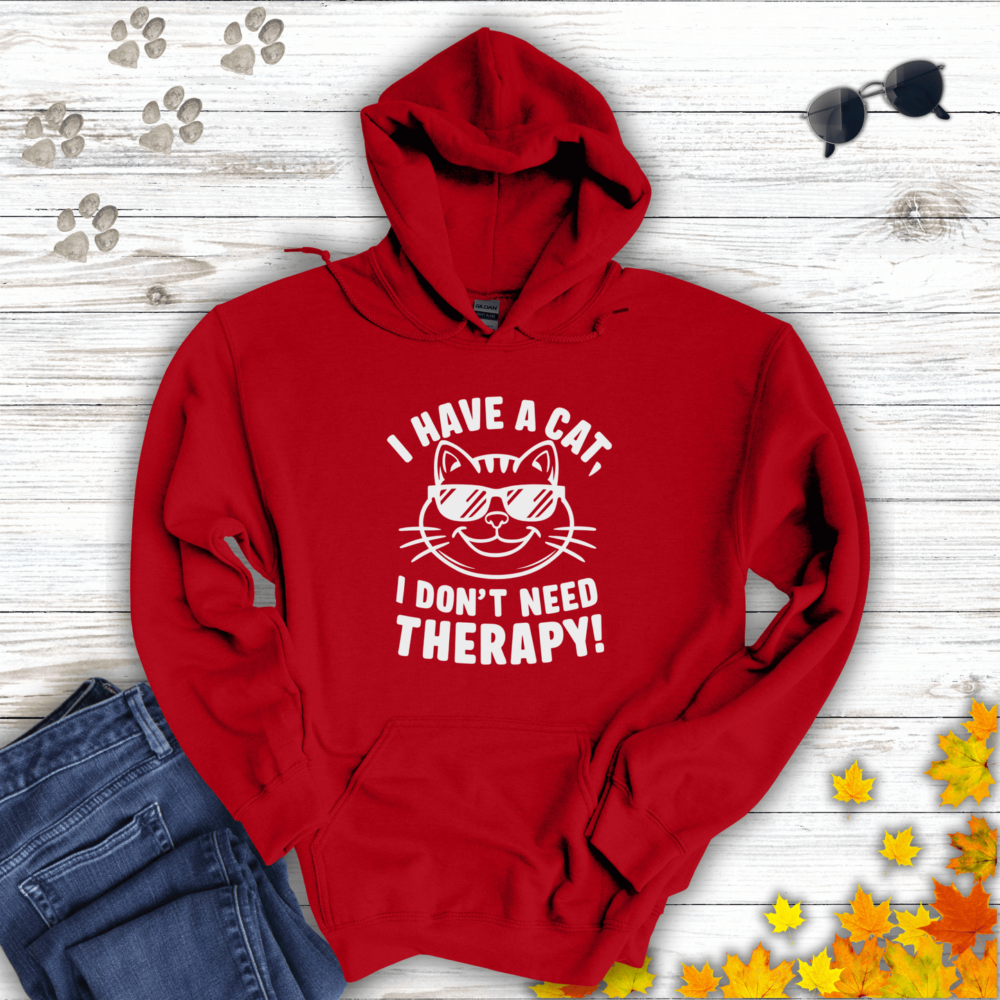 I Have A Cat, I Don't Need Therapy! Hoodie