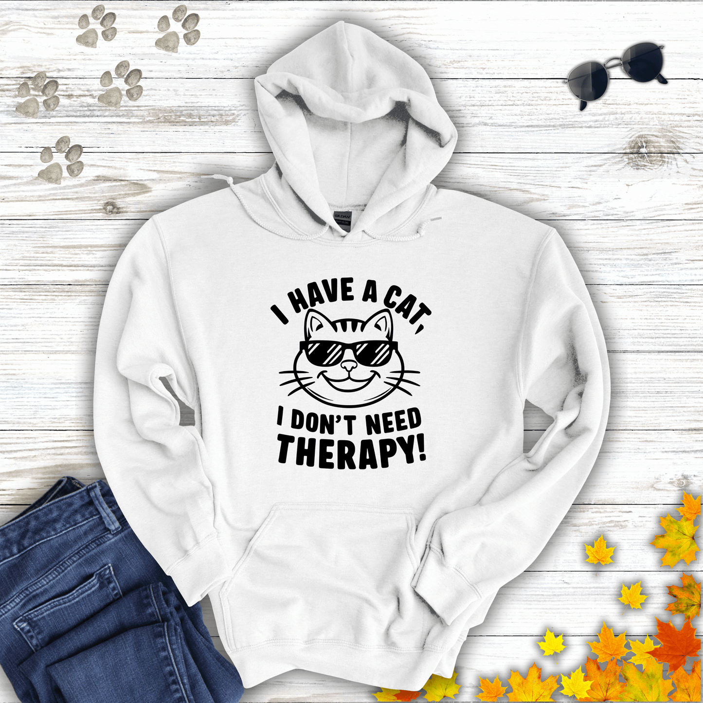 I Have A Cat, I Don't Need Therapy! Hoodie