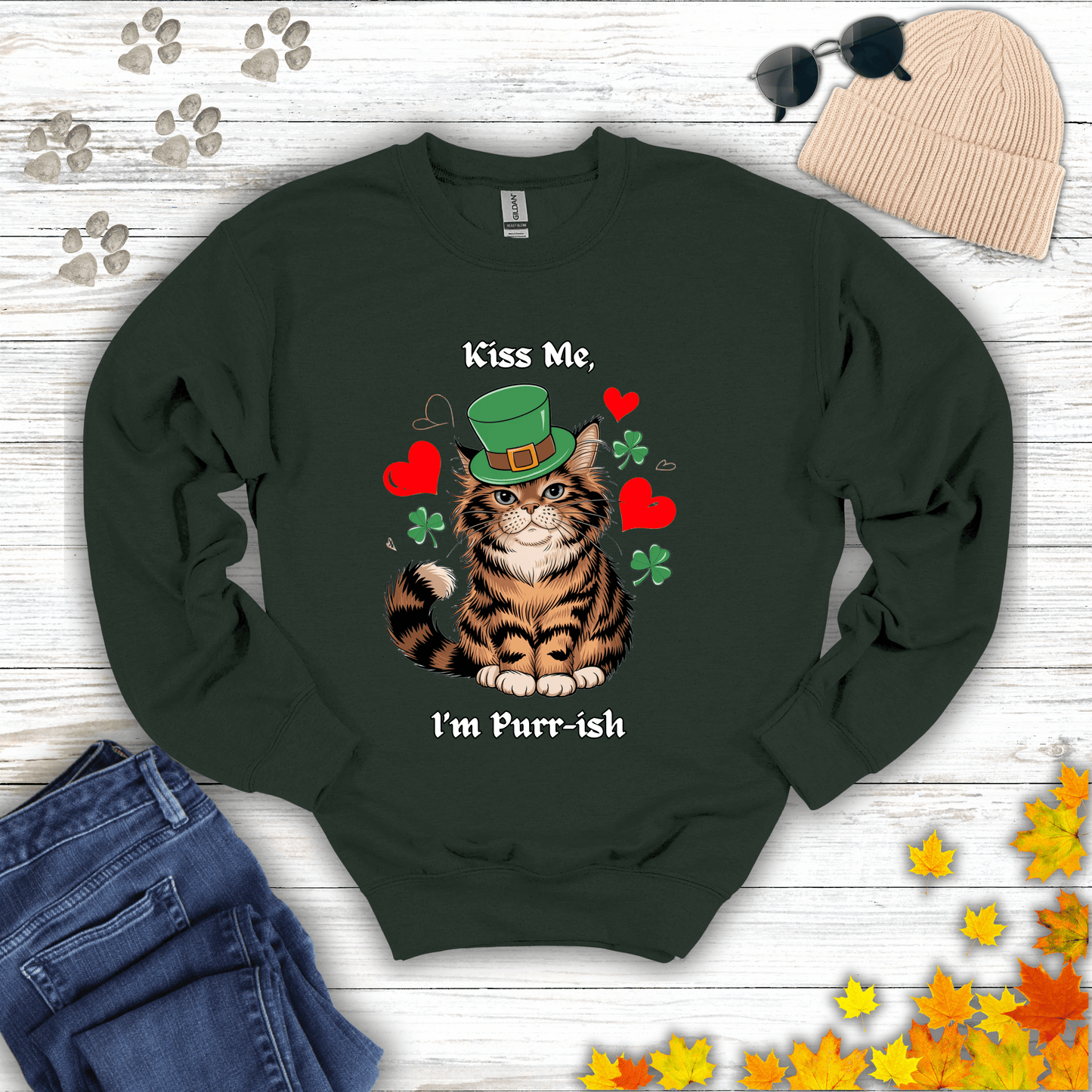 Kiss Me, I'm Purr-ish Sweatshirt