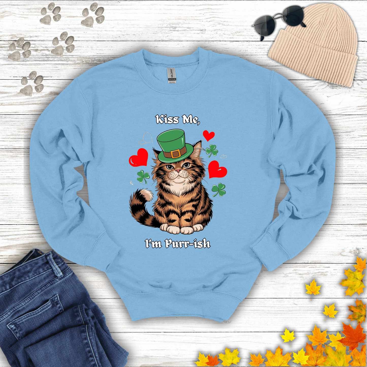 Kiss Me, I'm Purr-ish Sweatshirt