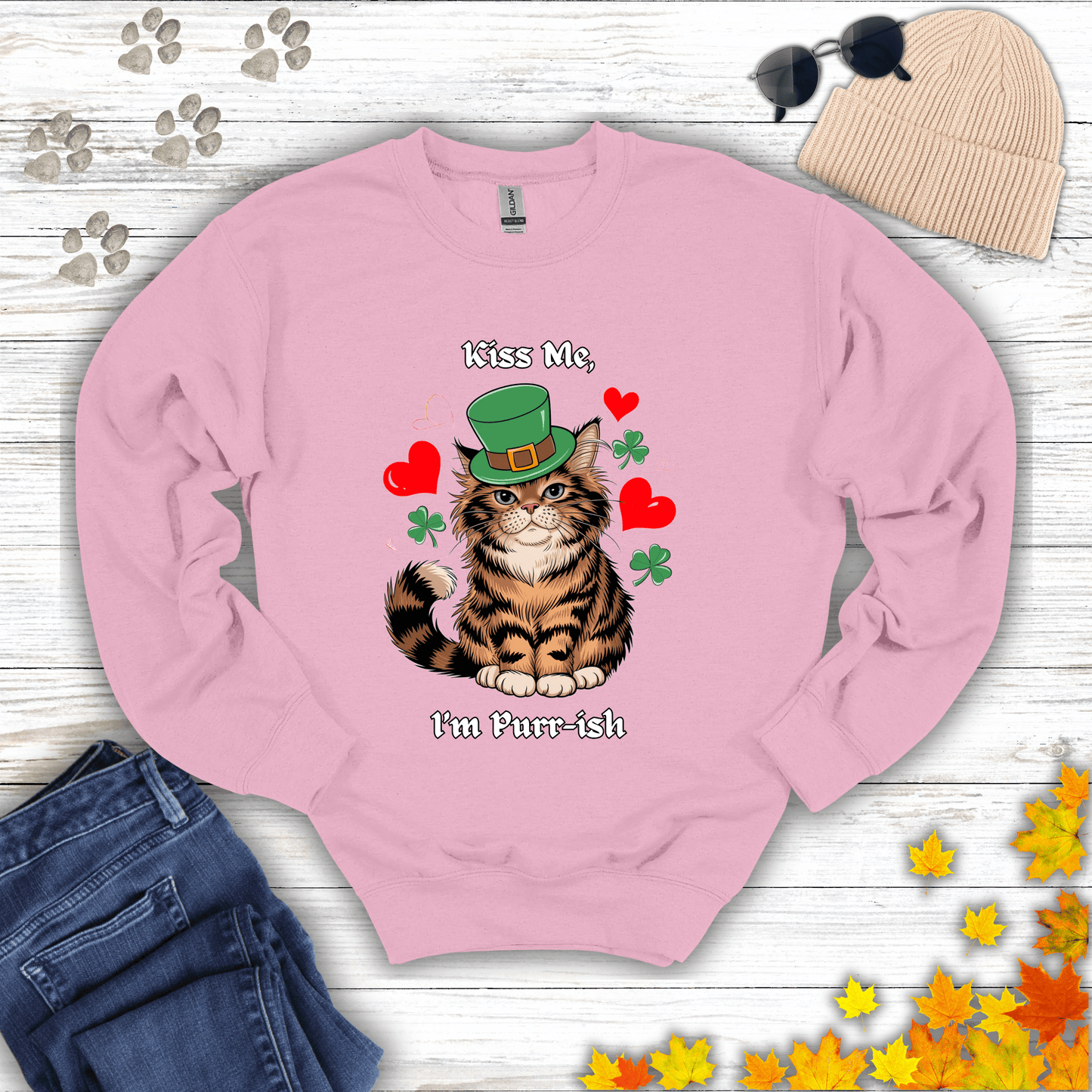 Kiss Me, I'm Purr-ish Sweatshirt