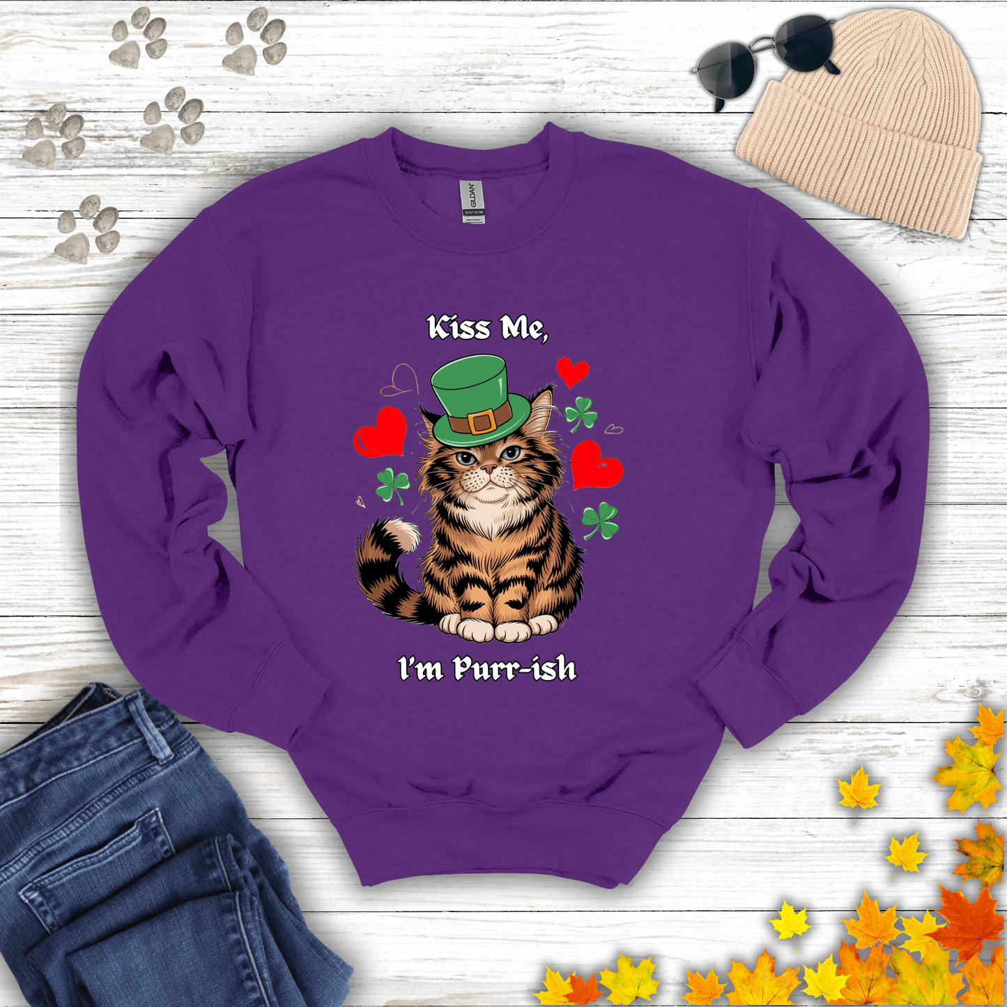 Kiss Me, I'm Purr-ish Sweatshirt