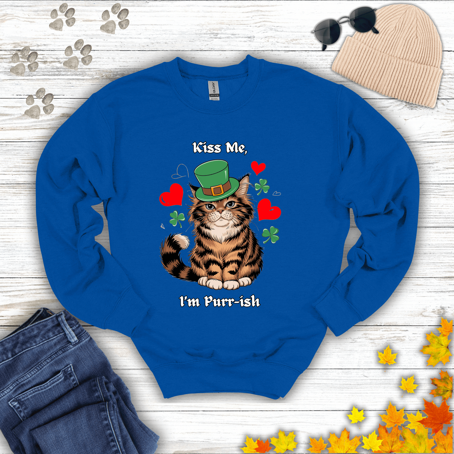 Kiss Me, I'm Purr-ish Sweatshirt