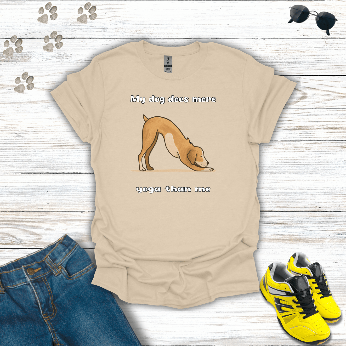 My dog does more yoga than me T-Shirt