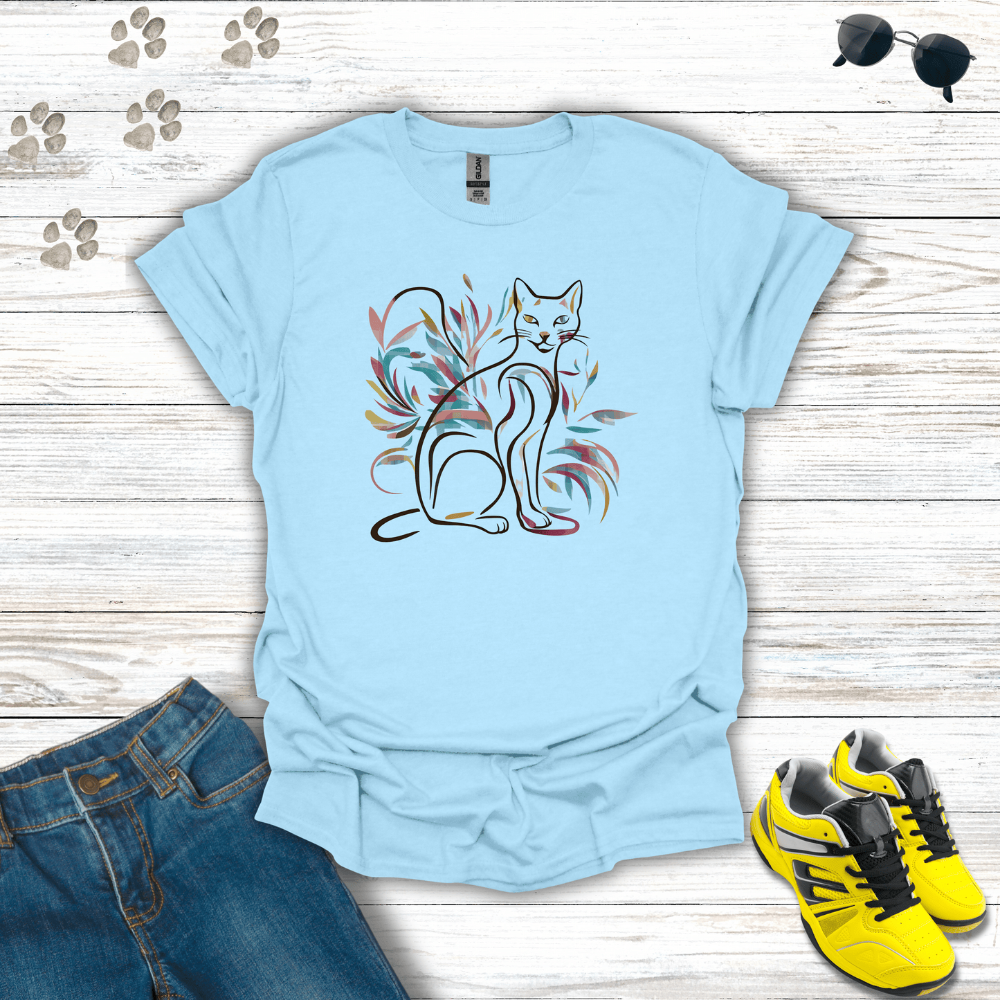 Mystic Mirage: The Enigmatic Cat T-Shirt