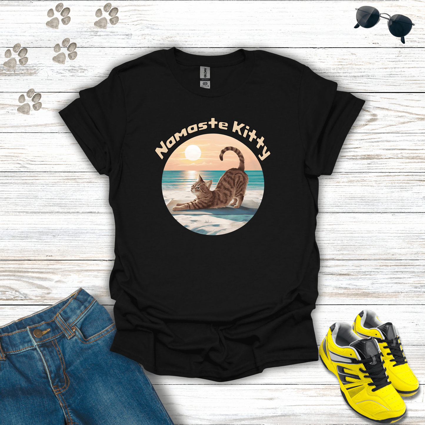 Namaste Kitty T-Shirt