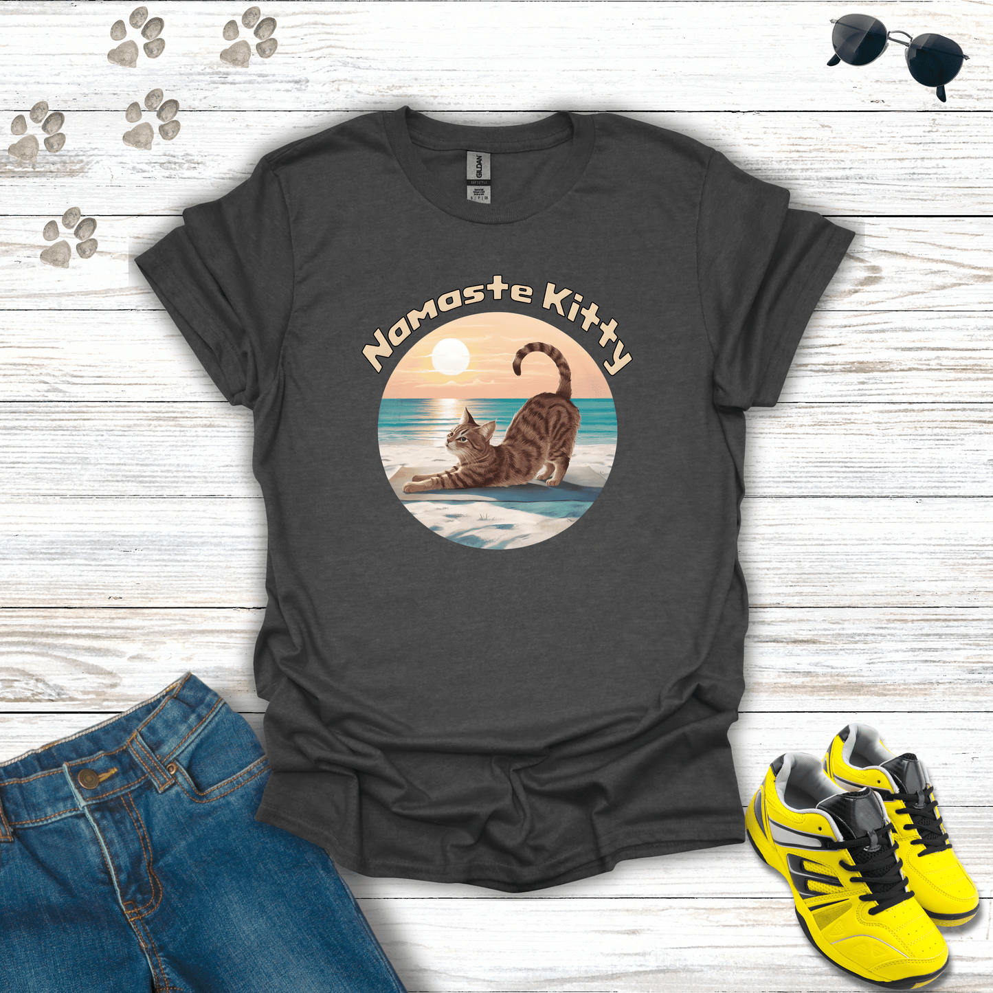 Namaste Kitty T-Shirt