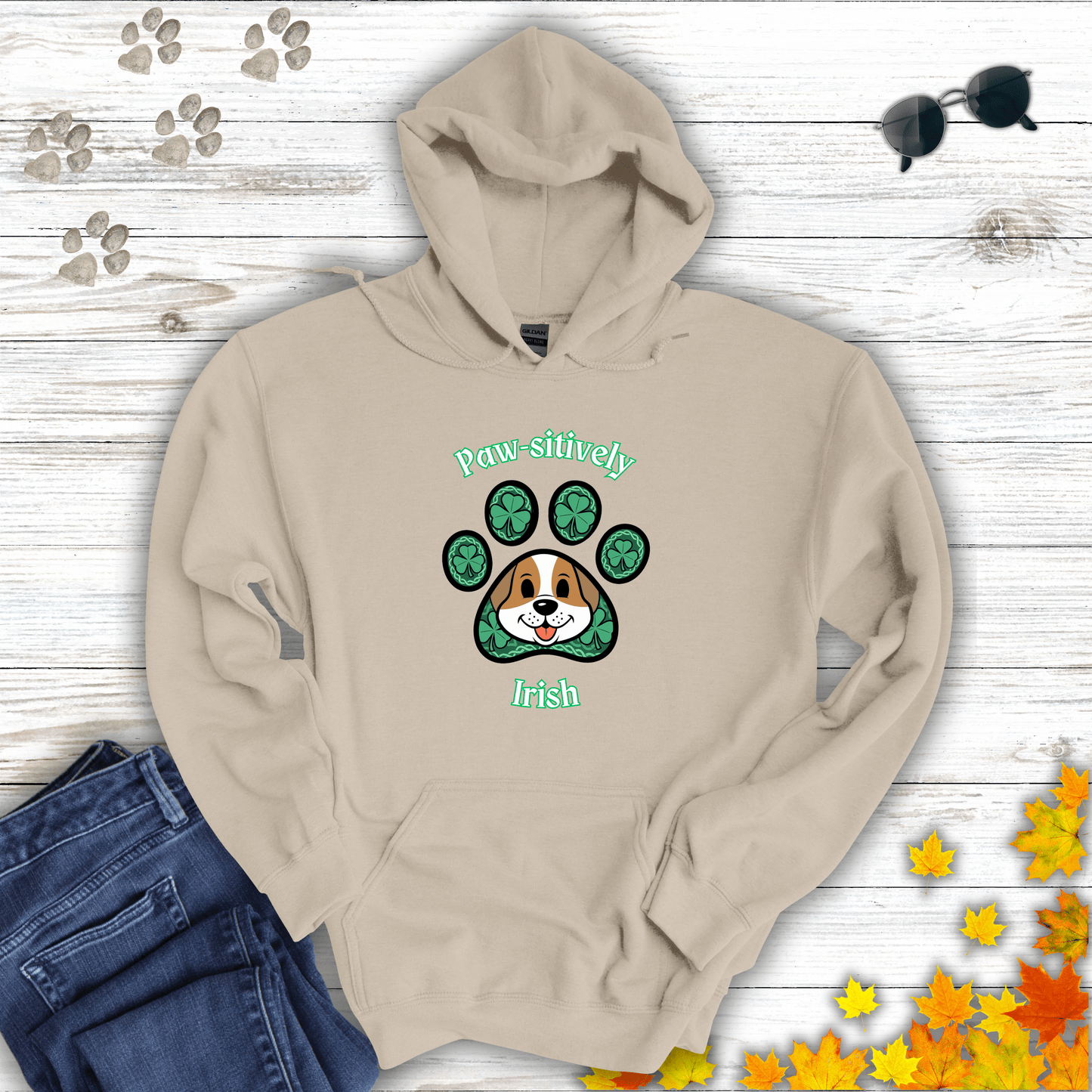 Paw-sitively Irish Hoodie