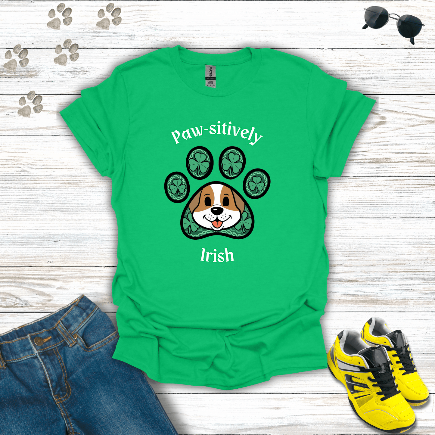 Paw-sitively Irish T-Shirt