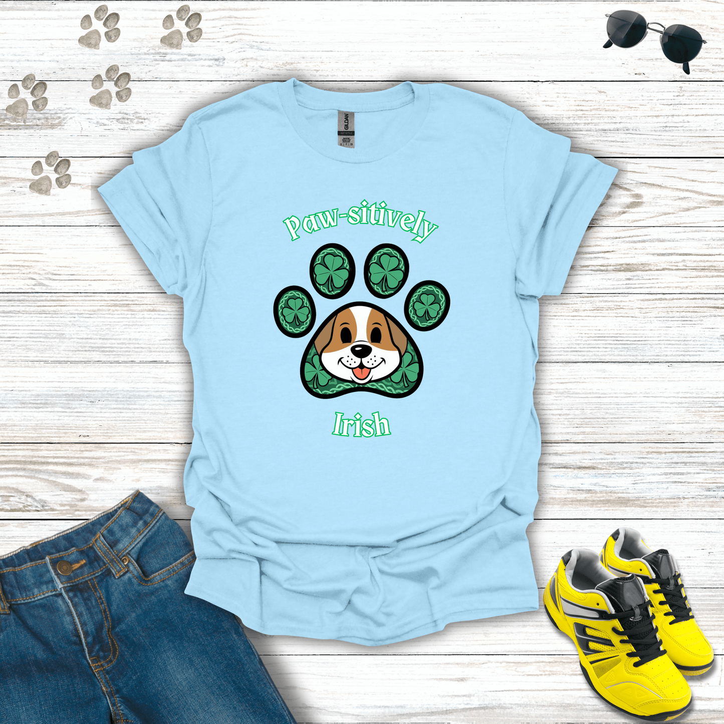 Paw-sitively Irish T-Shirt