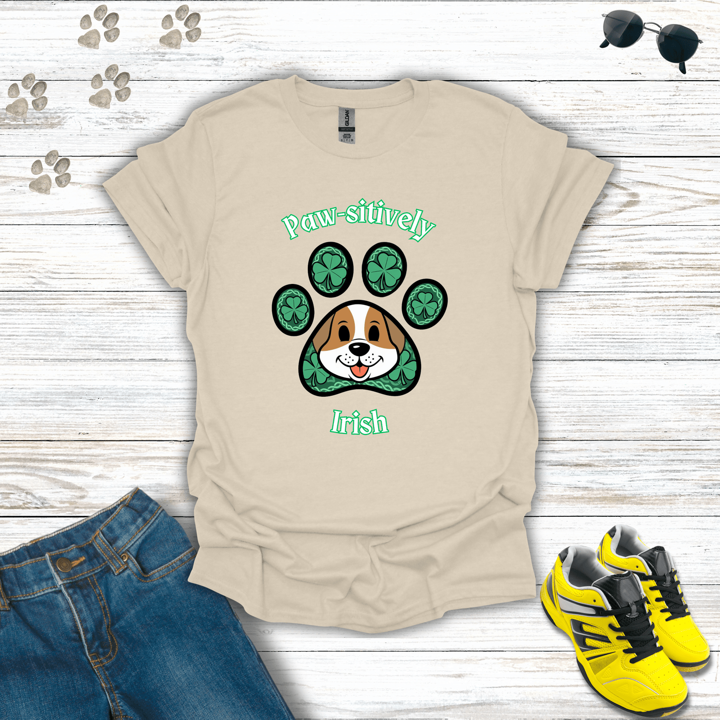 Paw-sitively Irish T-Shirt
