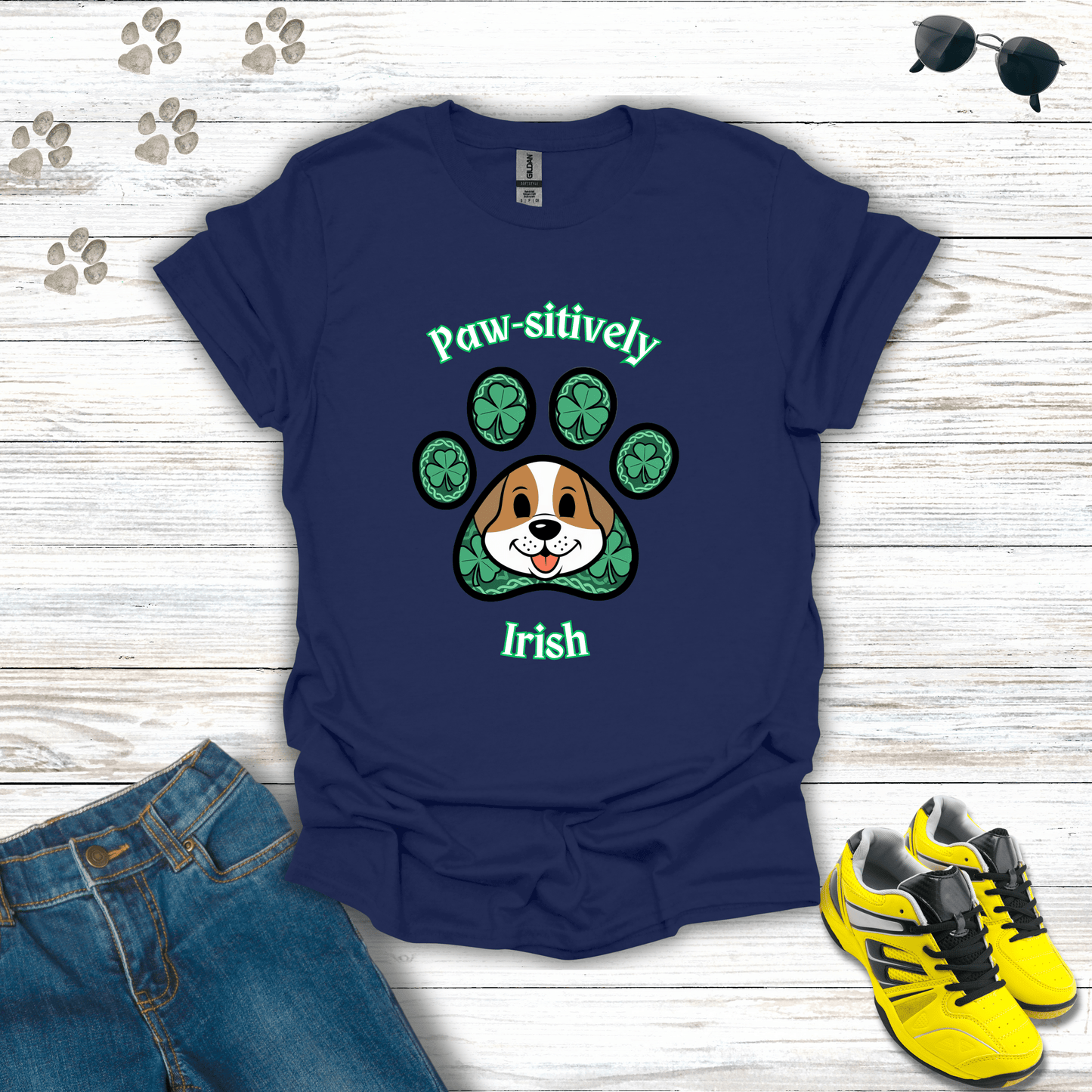 Paw-sitively Irish T-Shirt