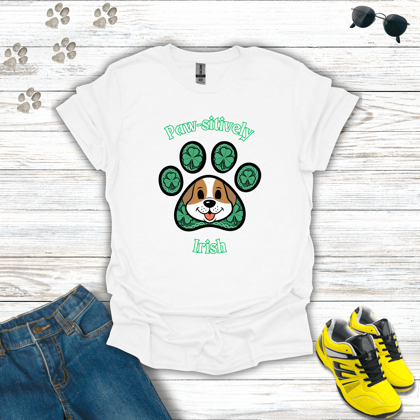 Paw-sitively Irish T-Shirt