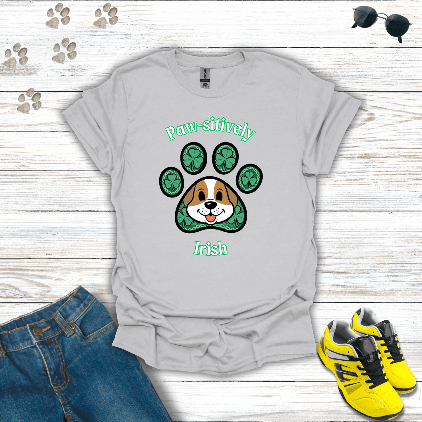 Paw-sitively Irish T-Shirt