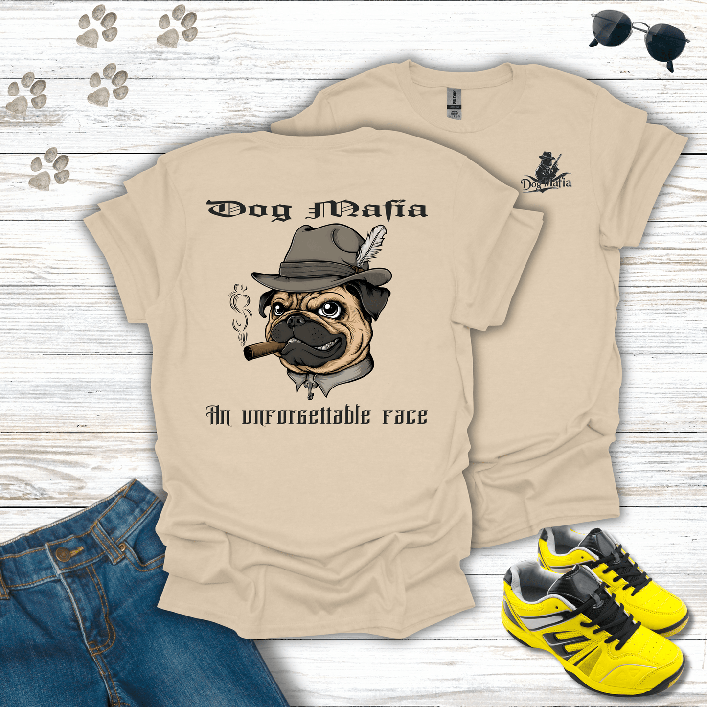 Pug Dog Mafia T-Shirt