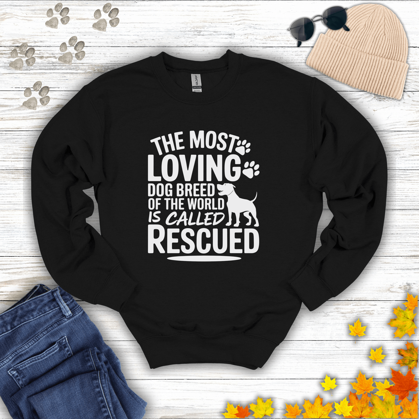 Rescued Dog Lover Sweatshirt