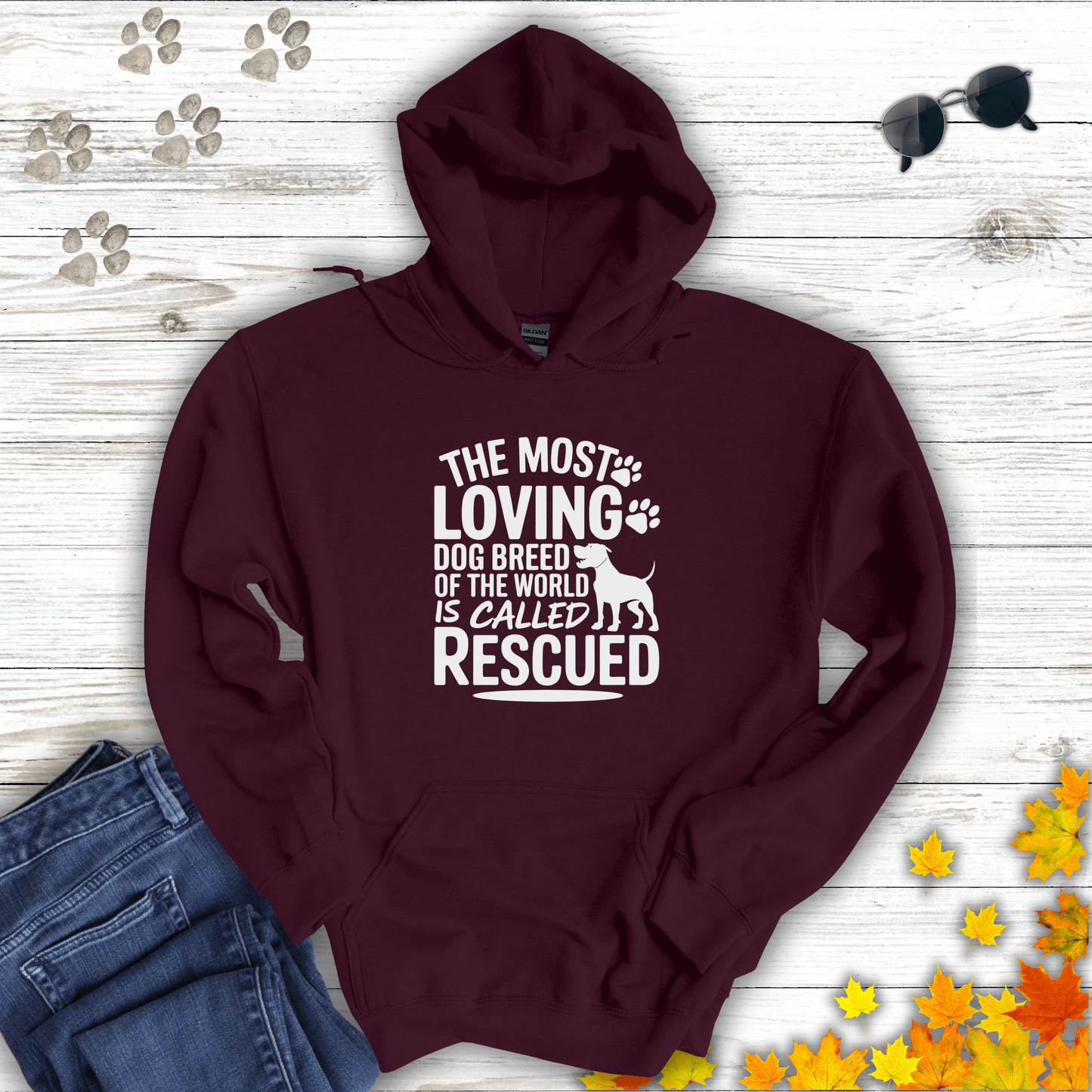 Rescued Dog Lover Hoodie