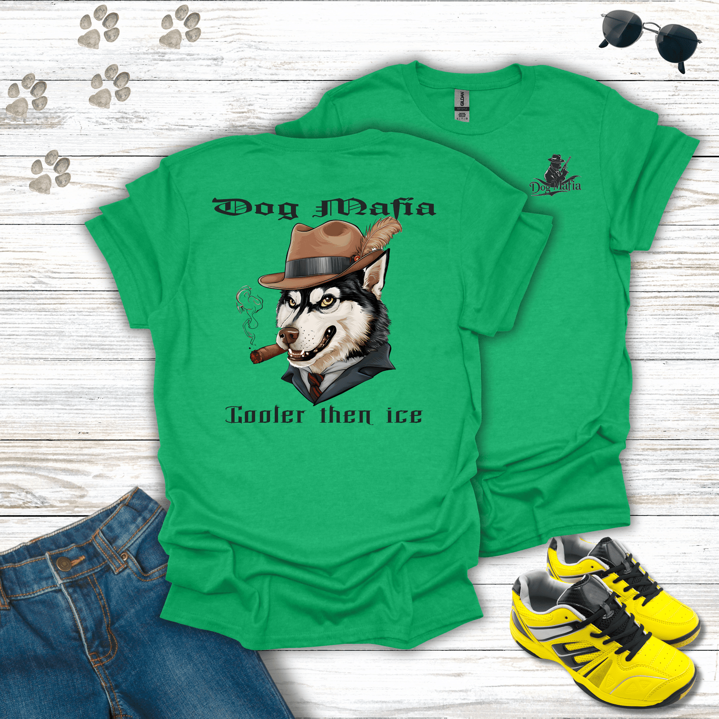 Siberian Husky Dog Mafia T-Shirt