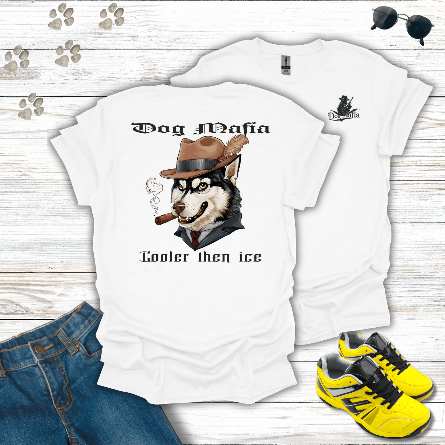 Siberian Husky Dog Mafia T-Shirt