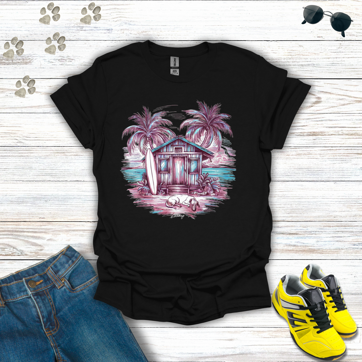 Sunset Surf Haven T-Shirt