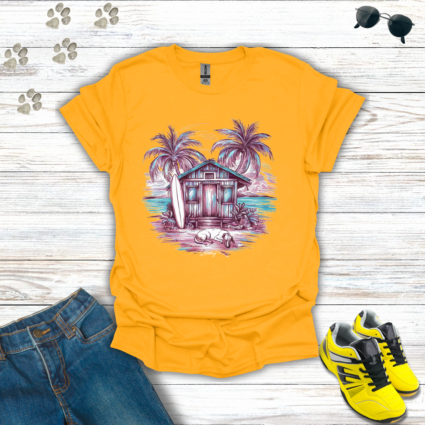 Sunset Surf Haven T-Shirt
