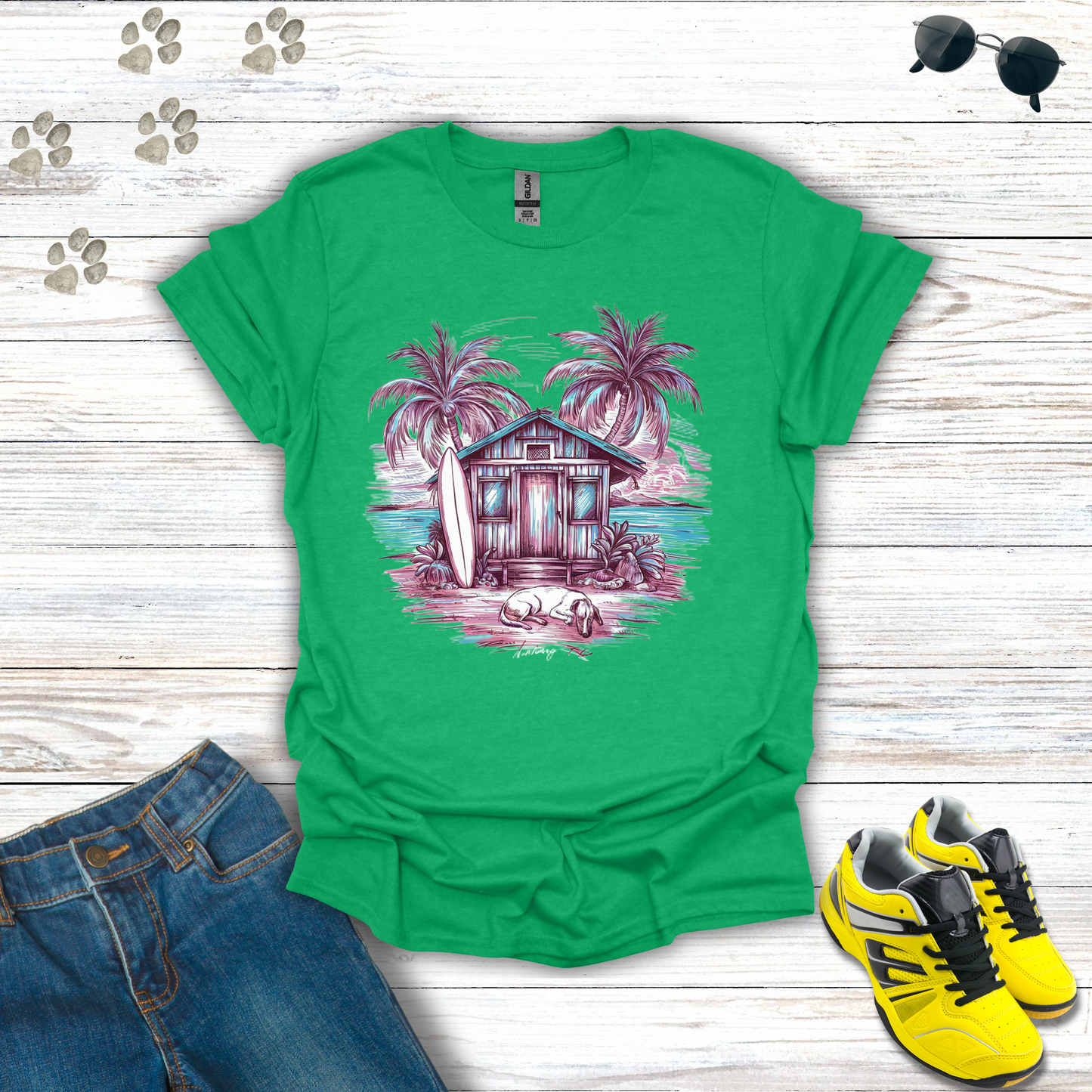 Sunset Surf Haven T-Shirt