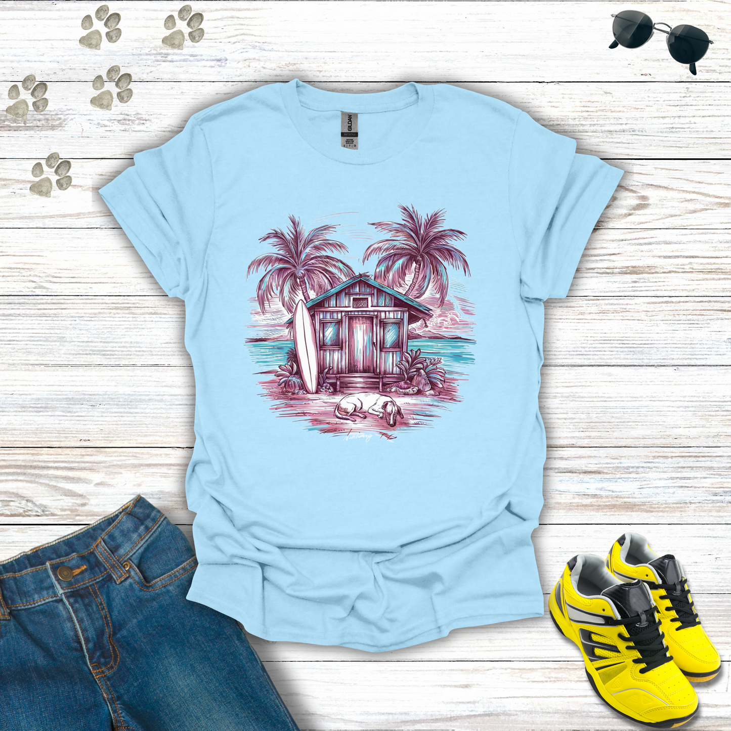 Sunset Surf Haven T-Shirt