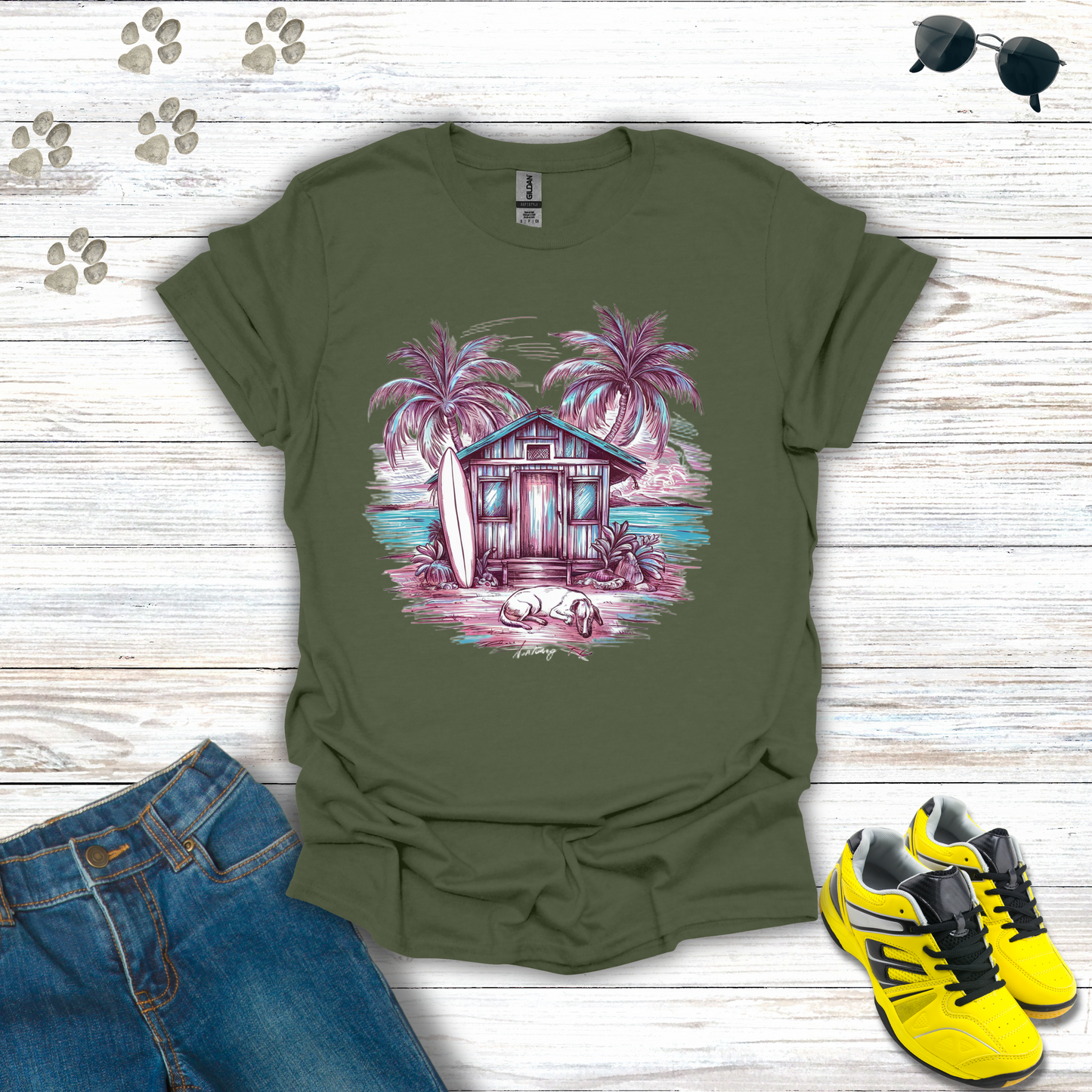Sunset Surf Haven T-Shirt