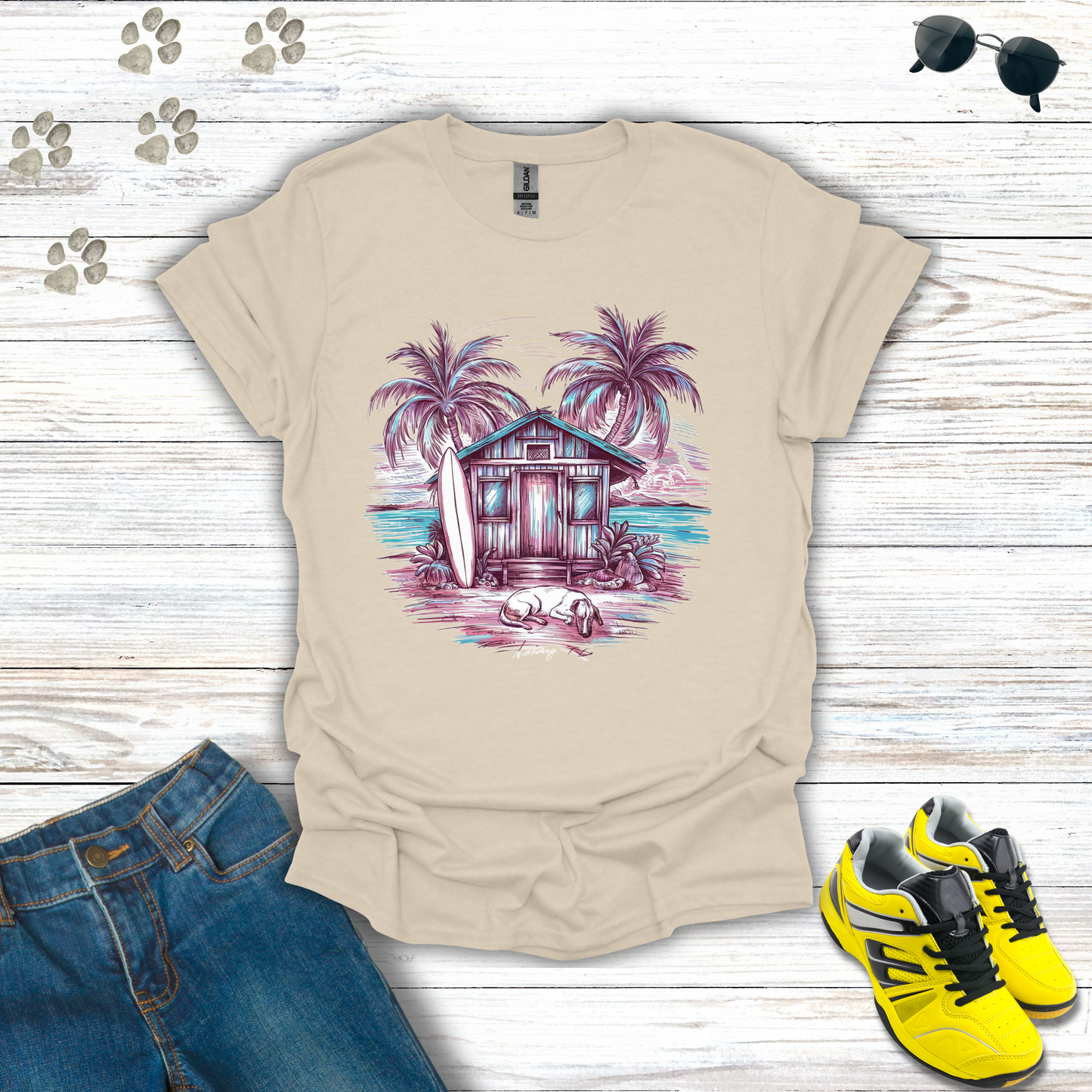 Sunset Surf Haven T-Shirt