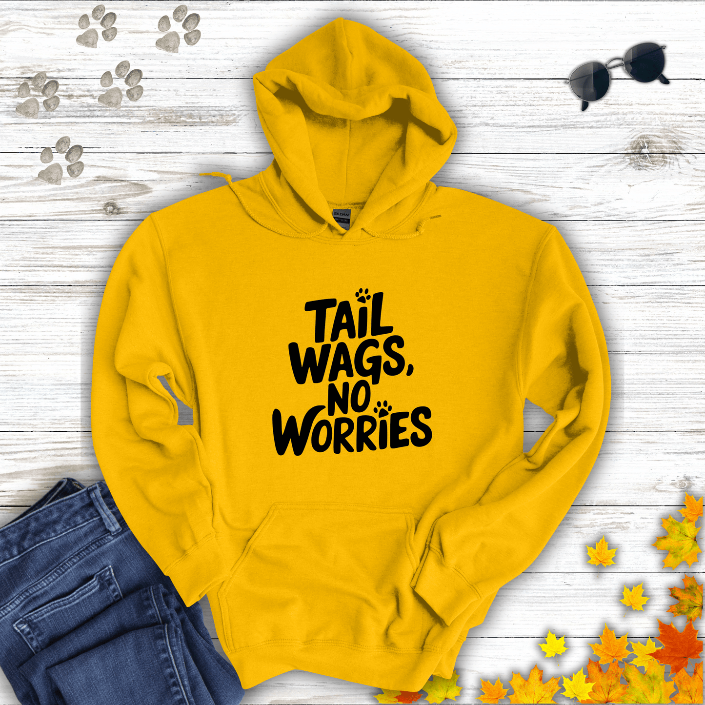 Tail Wags, No Worries Hoodie
