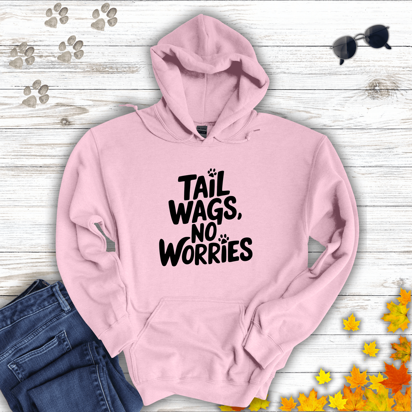 Tail Wags, No Worries Hoodie