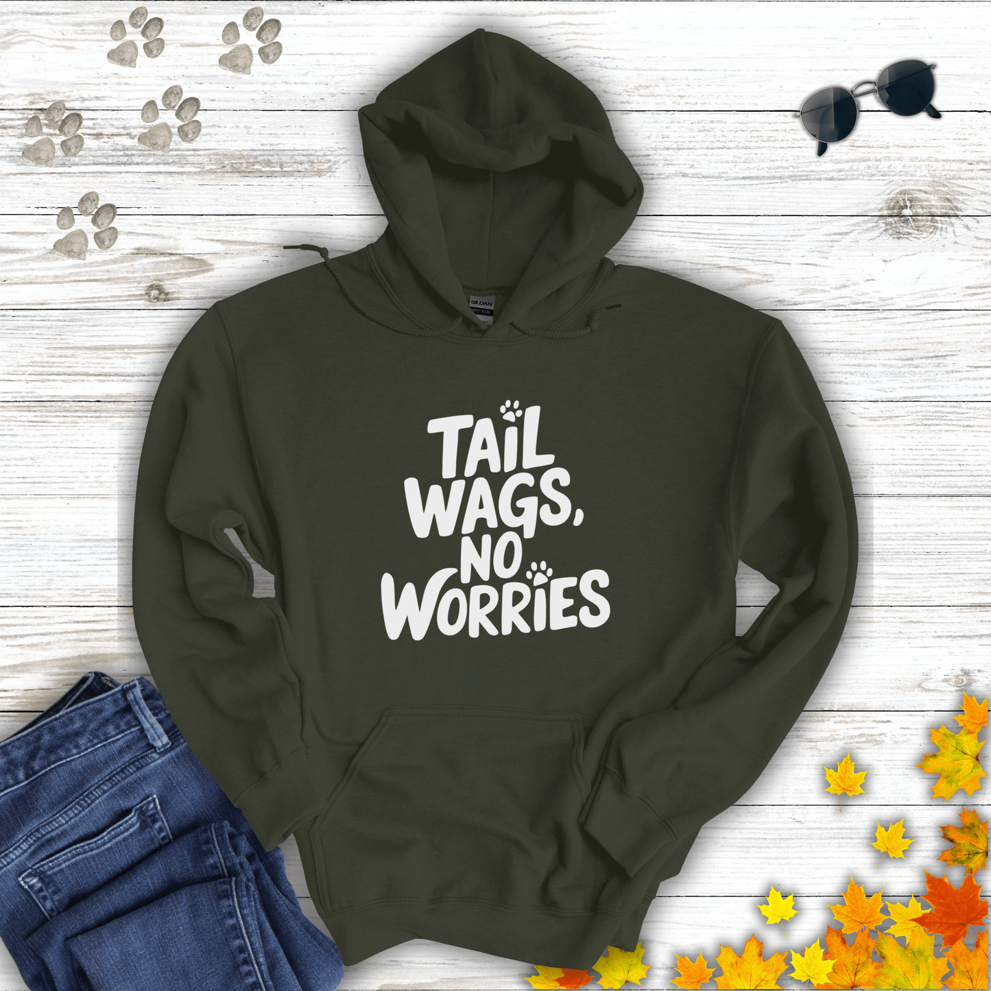 Tail Wags, No Worries Hoodie
